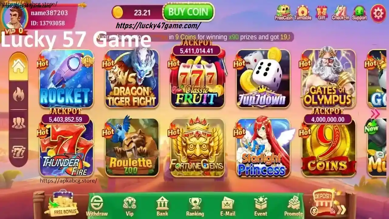 Lucky 57 Game